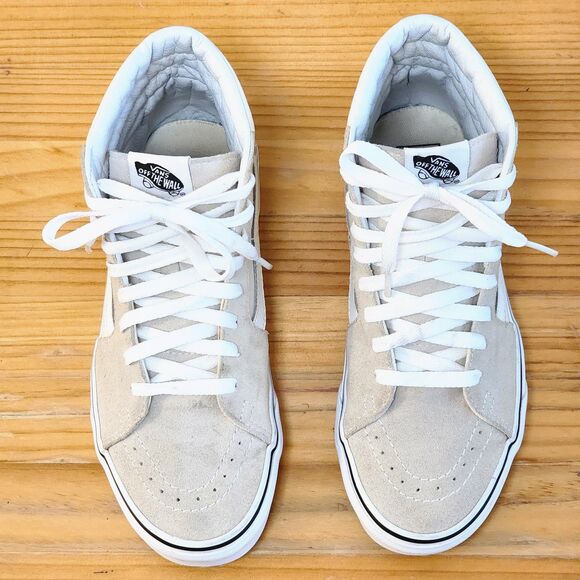 Vans Sk8-Hi Mushroom Beige Suede Canvas Unisex Sneakers W8 M6.5 - Picture 3 of 12